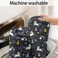 thumbnail image 5 of Dark Blue Unicorn Christmas Pattern Bathroom Rugs Mat,Non Slip Microfiber Bathroom Rug,Rubber Backing,Soft Bathroom Mats for Bathroom Floor,Tub and Shower,17x27in(43x68cm), 5 of 5