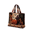 thumbnail image 2 of Women's Reusable Shopping Bag,Halloween Pumpkin Handbag for Outdoors, Vacations, Travel Tote Bags, 2 of 8
