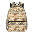 thumbnail image 1 of Easygdp 70s Hippie Style Mochila Ergonómica Versátil para Laptop - Múltiples Bolsillos, Correas Ajustables, Unisex para Escuela, Viajes y Actividades al Aire Libre-One Size, 1 of 5