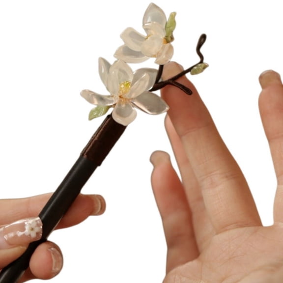 Namzi Stylish Wooden Handmade Hair Sticks for Hair Making Accessories, Vintage Retro Chopsticks for Women Long Hair (Hairpins B)