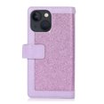 thumbnail image 3 of Feishell Sparkle Case For iPhone 15 Plus, Women Wallet with Card Holder, Glitter Bling Flip PU Leather Magnetic Kickstand Zipper Purse Case Wrist Strap For iPhone 15 Plus, Purple, 3 of 9