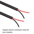 thumbnail image 4 of Uxcell Extension Wire Power Cable Copper Conductor 2 Core 26 AWG 16ft Black, 4 of 5
