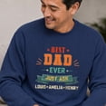 thumbnail image 3 of Jollimate Custom Best Dad Ever Sweatshirt, Custom Father Gift, Dad Birthday Gift, Vintage Dad Sweatshirt, 3 of 6
