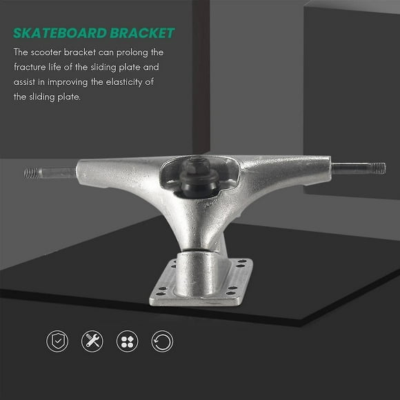 2pcs 6.25inch Silver Surf Skateboard Trucks Surf Skate Skateboard Truck Fish Board Long Board Steer