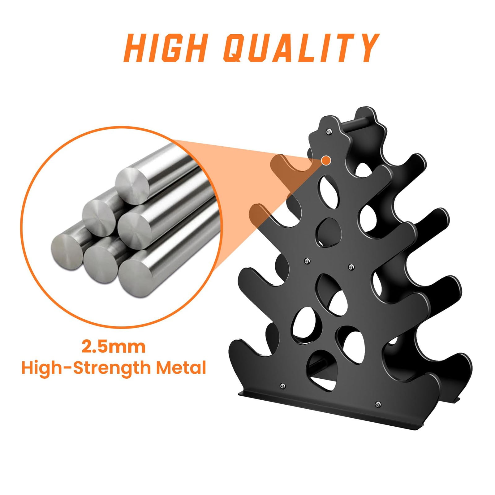 Dumbbell Rack,Dumbbell Storage Rack Stand,without Wheels,Space Saving for Home Gym
