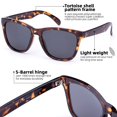 thumbnail image 4 of Gafas de sol COLOSSEIN de moda polarizadas vintage cuadradas UV400, 4 of 7