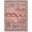 Red, variant on Licolica Non Slip Washable Area Rug Low Pile Vintage Rug for Living Room Bedroom Dining Room, Ivory, 6'x9'