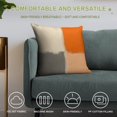 thumbnail image 4 of Orange And Grey Abstract Art Artwork Pillow Covers,Orange And Grey Abstract Art Artwork Throw Pillow Covers 20"×20" ,Living Room Sofa Couch Pillow Covers,Decorative Pillow Covers, 4 of 7