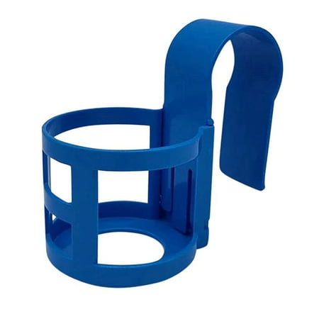 CenturyX Poolside Cup Holder Above Ground Pool No Spill Drink Holder Plastic Drink Organizer for Pool Party Blue 14cm*9cm*7cm