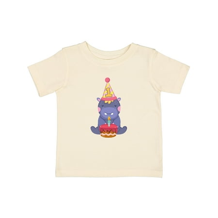 

Inktastic Hippo 1st Birthday Gift Baby Boy or Baby Girl T-Shirt