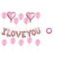 thumbnail image 1 of Bewildely Globo con letras de amor, confesión del Día de San Valentín, globo con corazón de amor, monograma de película de aluminio, decoración para Kits de decoración para fiestas Rosado Bewildely HA8818-03B, 1 of 6