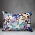 thumbnail image 3 of Creative Products Painted Florals Purple 14 x 20 Indoor / Outdoor Pillow, 3 of 3