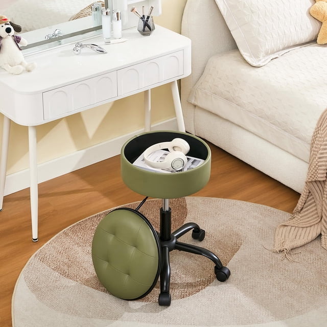 Silla de salón FIRAVOE Silla de salón (taburete y mesa pequeña) verde