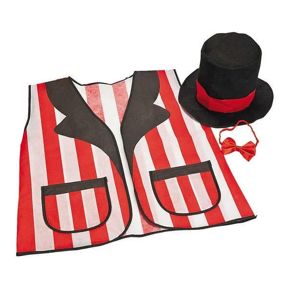 Adult Carnival Hat And Vest Set - Apparel Accessories - 3 Pieces
