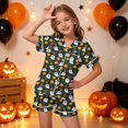 thumbnail image 2 of 6-7 Years Tween Girl Set Halloween Short Sleeve Shorts Sleep Girls Summer Pjs Girls Matching Pajama Sets, 2 of 5