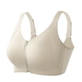thumbnail image 2 of Brasier sin Varillas Mujer Sujetador Cómodo con Cierre Frontal y Cremallera para Mujer, Ideal para Uso Diario, Relax En Casa, Actividades de Ocio, sin Costuras, Tejido Suave y Elástico. Mediana, 2 of 3