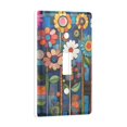 thumbnail image 2 of Yayeee Toggle Light Switch Wall Plate 1-Gang 4.5"x2.7" Home Decorative Outlet Cover, Blue Colorful Flowers, 2 of 7