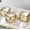 Gold, variant on Richland Votive Candles & Eastland Votive Holders Gold Mercury Square Set of 72