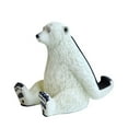 thumbnail image 1 of Soporte para teléfono con forma de oso polar, muebles artesanales de resina, 1 of 5
