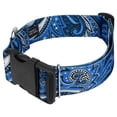 thumbnail image 4 of Country Brook Petz® 1 1/2 inch Deluxe Blue Paisley Dog Collar, Extra Large, 4 of 6