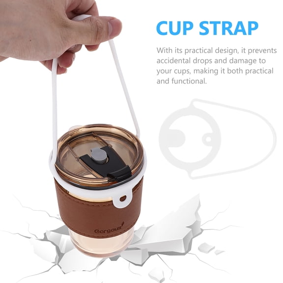 LEXSOMEO 2pcs Coffee Cup Carrying Holder Portable Cup Strap Convenient Milk Tea Cup Carrying Handle