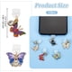 thumbnail image 2 of 10 tapones antipolvo tipo C de 1 a 1,2 pulgadas de largo para móvil con colgantes de mariposa, tapas de puerto USB C, protectores para teléfono, accesorios., 2 of 6