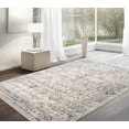 thumbnail image 6 of Pasargad Home Amadeus 4' x 6' Power-Loomed Beige/Blue Rug, For Indoor Space and all Age of Group, 6 of 7
