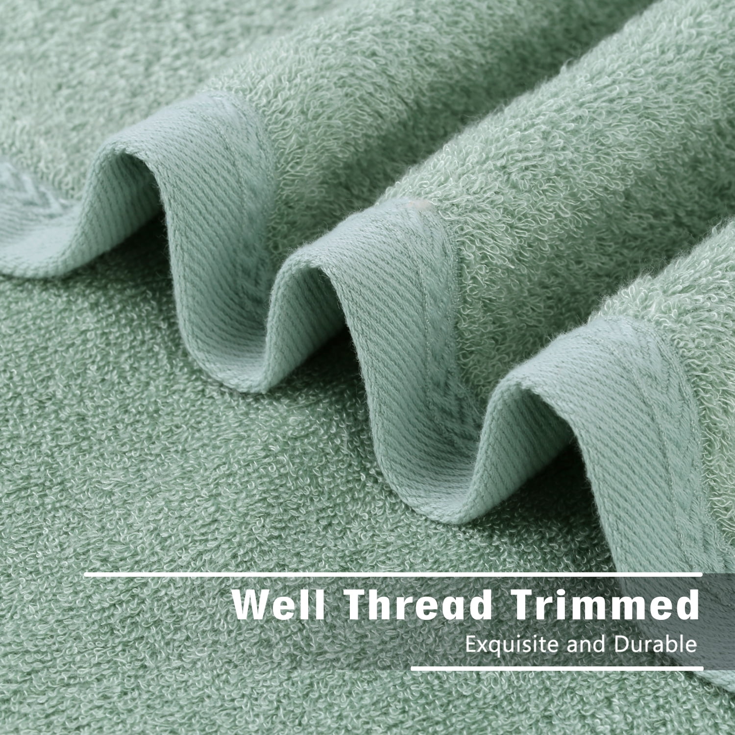 2 Piece Bamboo Bath Towels, Soft Luxury Bath Towel Set for Bathroom(27"x55")