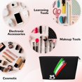 thumbnail image 4 of Italian Flag And Football Handbag Purse Tote Organizer Zipper Closure Cosmetic Pouch Bag For Travelling, 4 of 7