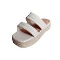 thumbnail image 2 of Zapatos de mujer, moda, Color sólido, tejido minimalista, tejido de paja, sandalias de fondo grueso, zapatillas, chanclas Wmkox8yii  ytu638, 2 of 7