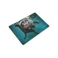 thumbnail image 3 of MKHERT Funny Black Dog Puppy Underwater Doormat Rug Home Decor Floor Mat Bath Mat 23.6x15.7 inch, 3 of 3