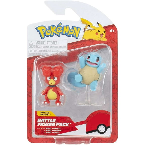 Pokemon Battle Figure 2 Pack (Magby & Squirtle #5) W19 Figure