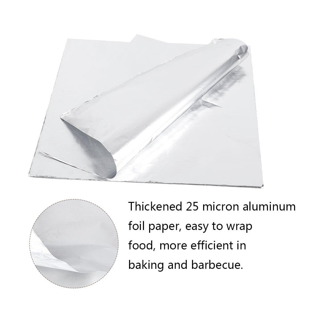 Barbecue Foil, Baking Tin Foil, No Clean Up Required Corrosion  To Moisture Thickened Home Garden For BBQ Barbecue Baking