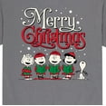 thumbnail image 3 of Peanuts - Merry Christmas Choir - Men's Short Sleeve Graphic T-Shirt, 3 of 6