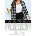 thumbnail image 5 of Weardear Plus Size Flannel Shirts for Women Plaid Button Down Shirts Roll Up Long Sleeve Tops, 5 of 5