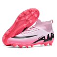 thumbnail image 2 of Botas de fútbol de moda de color rosa para hombre, calcetines ligeros profesionales, zapatos de fútbol para hombre, botas de fútbol originales antideslizantes para exteriores para hombre, 2 of 5