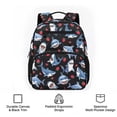 thumbnail image 6 of KUIFORTI Strawberry Shark Toddler Backpack Boys Kids School Bag with Side Pockets Adjustable Straps Lightweight for Preschool Kindergarten Back to School Gifts, 6 of 7