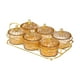 thumbnail image 1 of Platos para servir divididos, elegantes cajas para almacenar alimentos, bandejas para frutos secos. marrón claro 6, 1 of 8