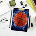 thumbnail image 6 of FMSHPON Basketball Clipboard Hardboard Wood Nursing Clip Board and Pull for Standard A4 Letter 13x9 inches, 6 of 7