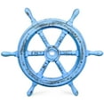 thumbnail image 1 of Ship Wheel - Gola Pendi - (42 Inches, Antique Sky Blue), 1 of 5