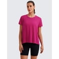 thumbnail image 2 of Remera Suelta Suave CRZ YOGA para Yoga Rosa Talle Grande, 2 of 5