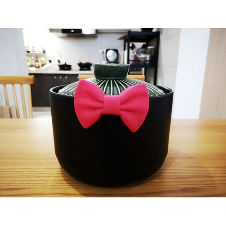 

Livesture Waterproof Silicone Oven Heat Insulation Thickened Gloves Bow