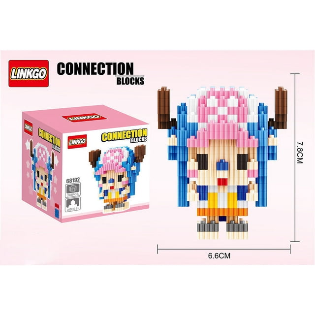 One Piece Connection Building Blocks Luffy Chopper Nami Sanji Zoro Usopp Ace Franky Brook Robi Diamond Brick Figure Toy For Kids 68192 Chopper With box