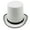 White with black edg, variant on RYUJNDK Vintage Hat Cotton Short Brim Western Hat Versatile Top Hat for Dinner Outdoor Casual Wear