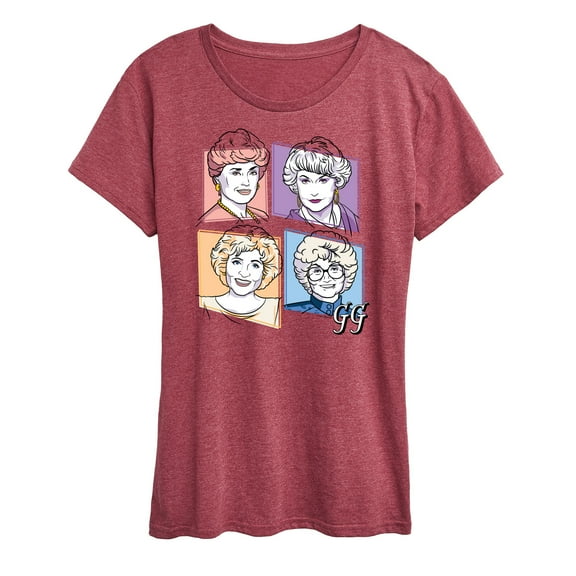Golden Girls - Golden Girls Character Grid - Women's Short Sleeve Graphic T-Shirt
