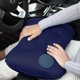 thumbnail image 4 of Naiovety Almohada Inflable Cuello Espalda Cintura Resto PVC Flocado Viaje Cojín de aire portátil carpas azul marino, 4 of 6