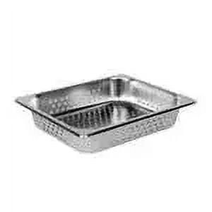 Excellante half size 2 1/2" deep perforated 24 gauge steam pans, comes in each