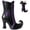 A, variant on Gothic Witch Boot Vase, Halloween Decorative Flower Vase, Black Witch Shoe Centerpiece for Fireplace, Table, Shelf, Artificial Floral Halloween Home Decor
