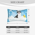 thumbnail image 6 of Daiia Collie in Bathtub Bedding Waterproof Pillow Protector Zippered Queen – Bed Bug Proof Pillow Encasement-20"x30", 6 of 9