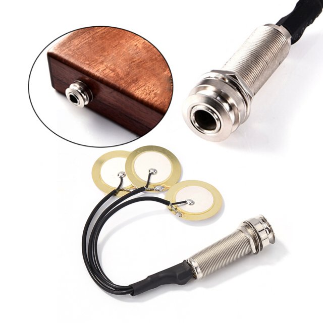 Tnstrumento Musical Kalimba Piezo Pickup Instrumento musical Thumb Piano Pick-up (3 transductores) Ehuebsd Para Estrenar